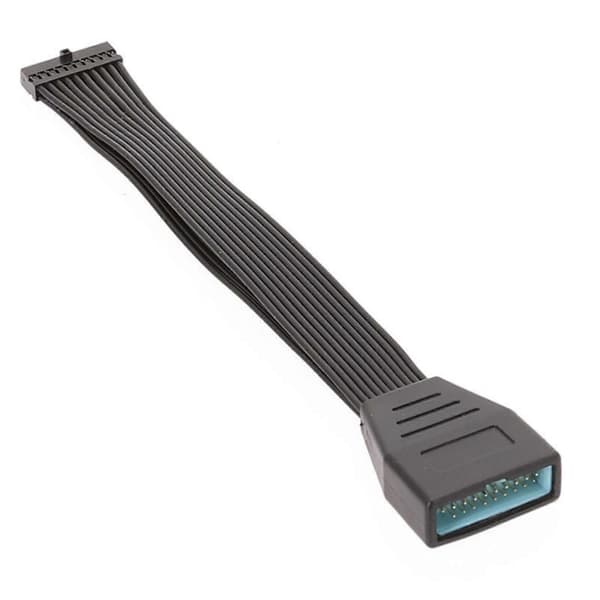 USB3.0 Moderkort Förlängningskabel 19/20 Pin Flexibel Kabel för Snabb Dataöverföring