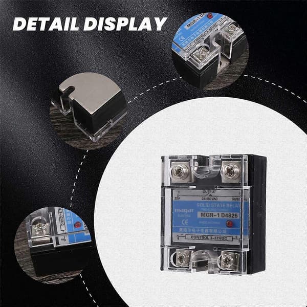 MGR-1 D4825 Enfas Solid State Relä SSR 25A DC 3-32 V AC 24-480