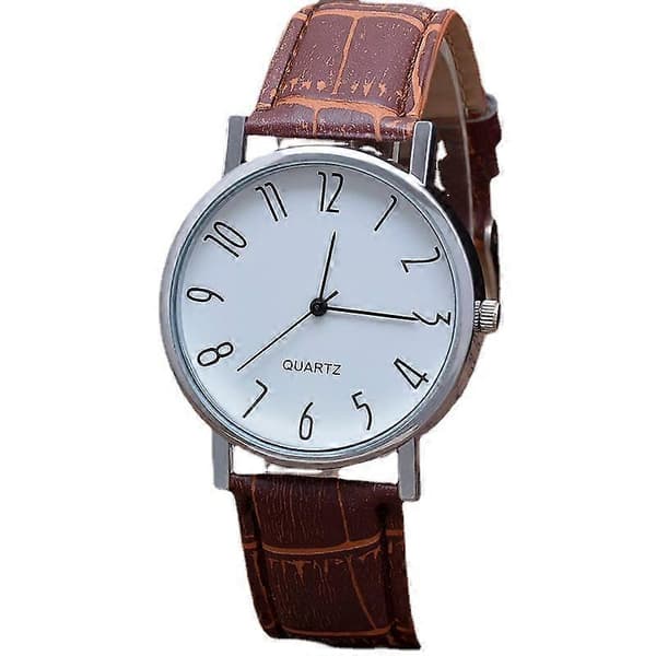 Present Tre Ögon Herrklocka Herr Quartz Klocka Blått Ljus Glas Bälte Klocka Herrklocka
