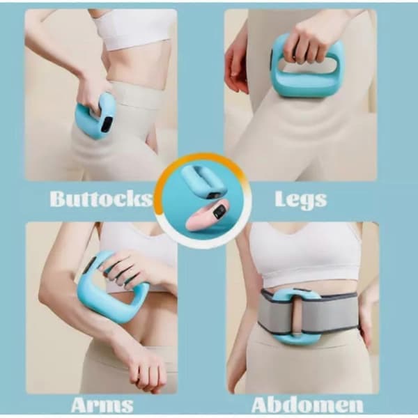 Multifunktionell midje- och magmassage ring, justerbar vibrationsmassage