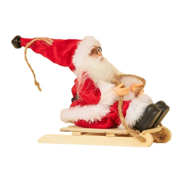 Tomte Skidfiskgur, Tomte Docka, Juldekorationer, Tomte