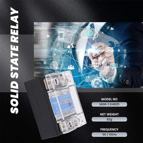 MGR-1 D4825 Enfas Solid State Relä SSR 25A DC 3-32 V AC 24-480