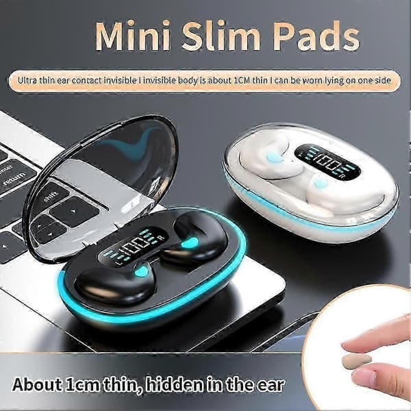 Sleep Dedicated X55 Bluetooth Hörlurar Digital Display Mini Brusreducering