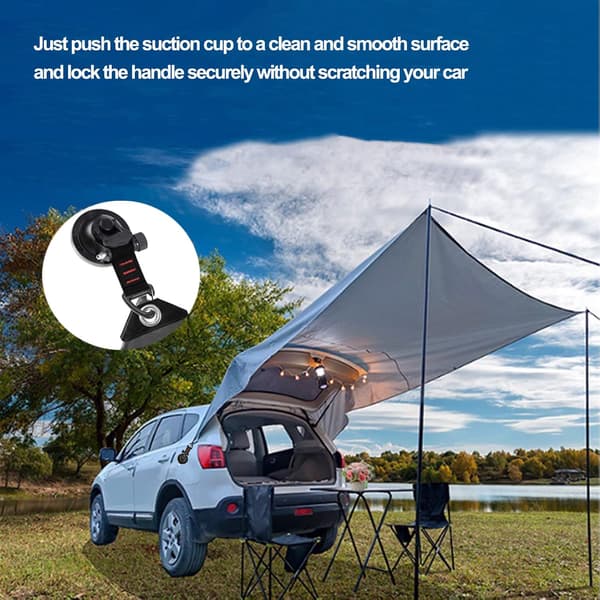 Sugpropps Camping Set - 4 Delar Sugproppskrokar Extra Starka Sugproppar Multifunktionella Sugproppar Camping för Bil, Markiser, Husbil