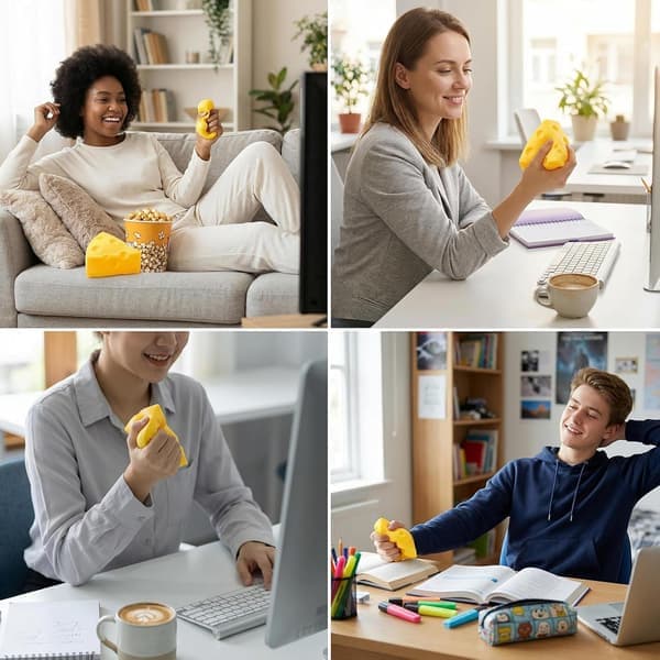 Ostkub Squishy, False Cheese Climblock Smooth Fidget Toys for Adult Triangle Triangle