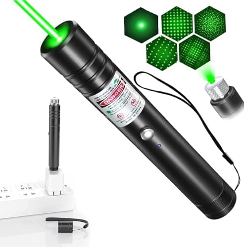 Uppladdningsbar USB-laserpekare för presentationer och kontor Black/White/Green
