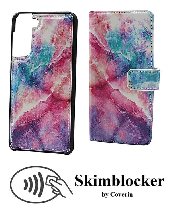 Skimblocker Magnet Designlompakko Samsung Galaxy S21 5G