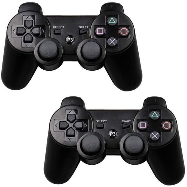 2 stk PS3 trådløs kontroller Svart