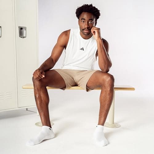 adidas Athletic Cushioned Low Cut Socks White One Size