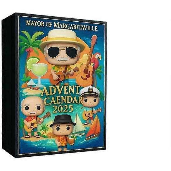 Elvis Presley Julekalender Blind Box, Julepynt Akryl Vedhæng Overraskelsespynt Broadway Blind Box 26*18*3cm