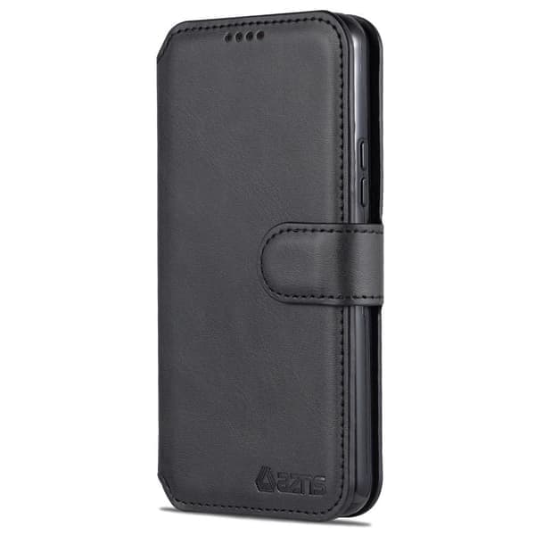 SKALO Samsung S22+ AZNS Premium Cut Pung etui - Sort Sort Sort
