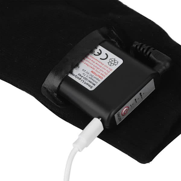 Batteriopvarmede Strømper - Varmestrømper Grå+Blå M -pa