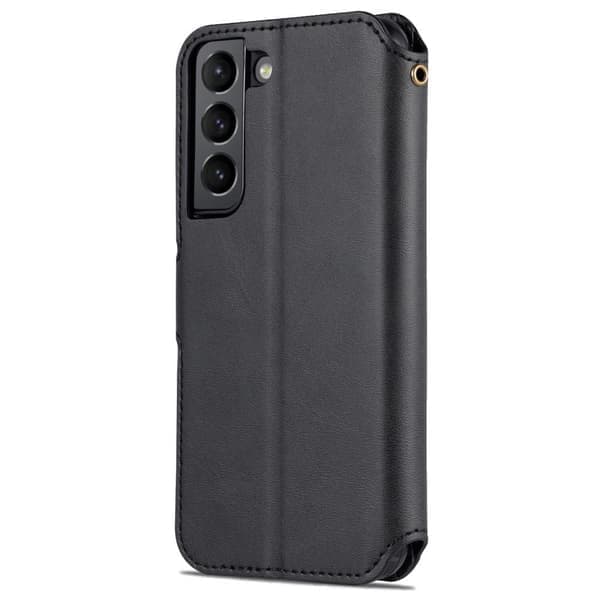 SKALO Samsung S22+ AZNS Premium Cut Pung etui - Sort Sort Sort