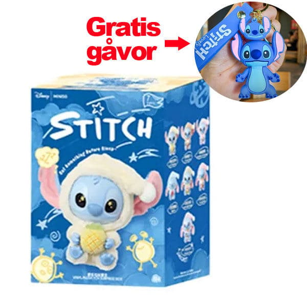 Stitch Blind Box Figurleke, Disney Stitch Must Eat a Bite Series Vinyl Samleobjekt Dukke Tilfeldig