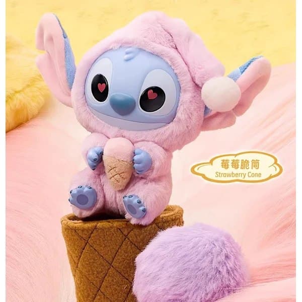 Stitch Blind Box Figur Legetøj, Disney Stitch Must Eat a Bite Serie Vinyl Samlerdukke Tilfældig