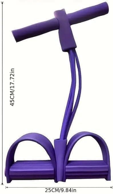Multifunktionel Spindrop | Elastisk Yoga Pedal Puller | Trækreducer | Sit Up Træningsudstyr | Unisex Træning | Modstandsreparation Blå Blue