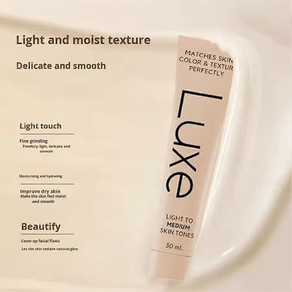 Luxe Matchar Hudfarge og Tekstur Perfekt 30ml Fargeendrende Foundation Medium