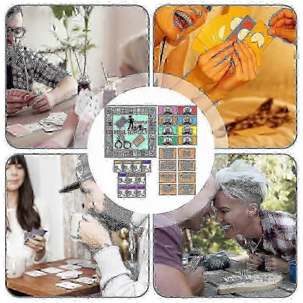 2025 Par Date Night Brettspill - Bærbart Forholds-kortspill Gave til Jubileum