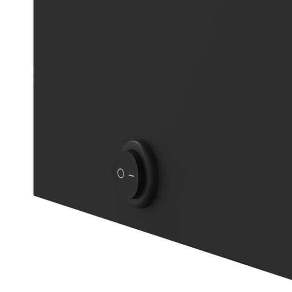 VidaXL Spejlskab og LED-lampe sort 60x13x52 cm Sort