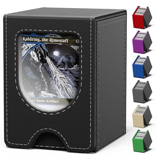 MTG Commander Deck Box med Utstillingsvindu Gray/Black