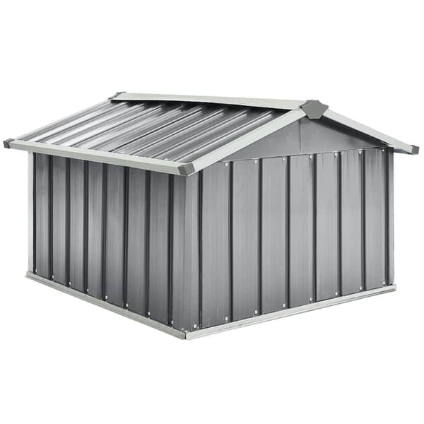 Hjul til robotgressklippere 92x97x63 cm galvanisert stål grå