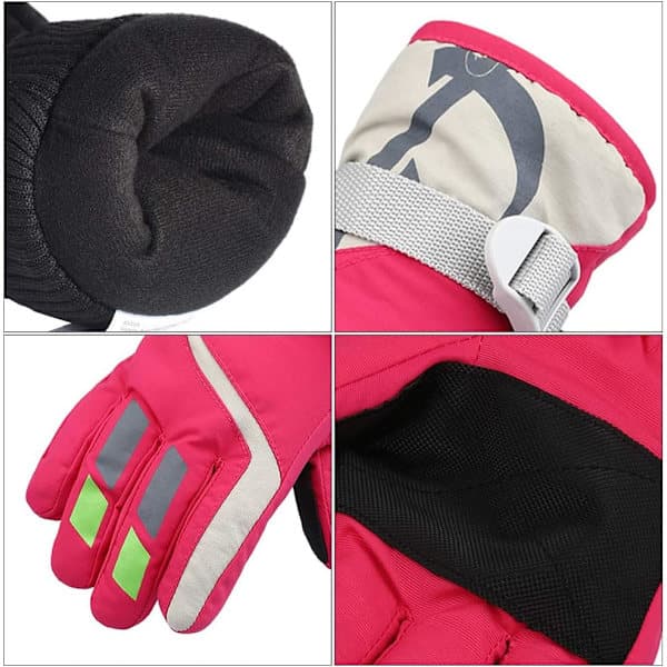 Ski Hansker for Barn (Rose Rød, Rosa)