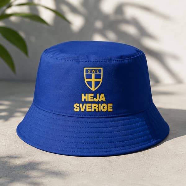 Sverige VM 2026 Supporterhat Heja Sverige Landshold Blå
