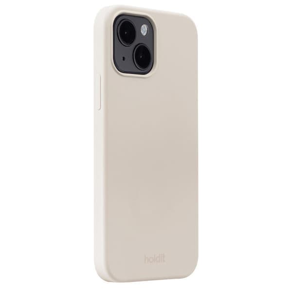 Holder til iPhone 15 Mobil Silikone Lys Beige