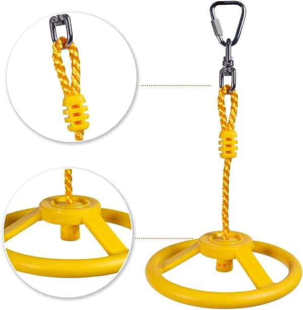 Svinghjul for Slackline (gul) - Tilbehør for utendørs bruk