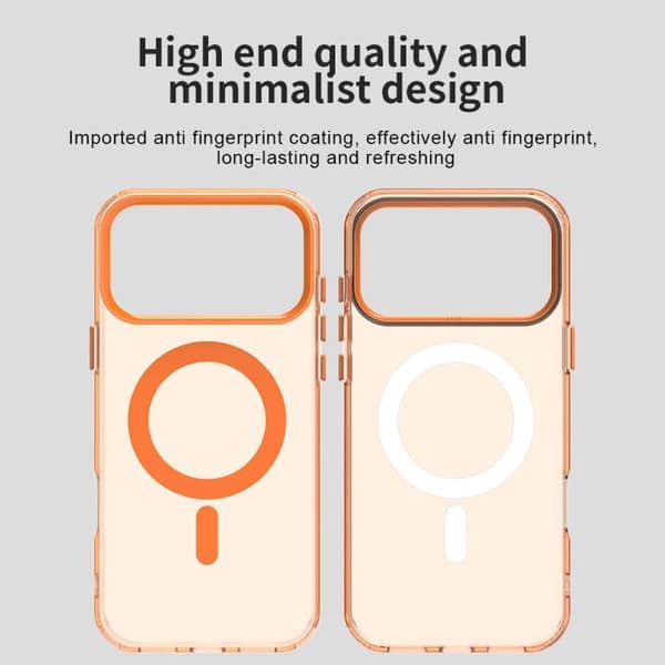iPhone 17 Pro Max Deksel - Candy Magsafe PC Hybrid TPU Oransje Orange