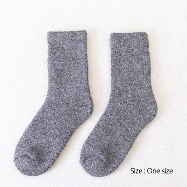Termiske lange strømper Cashmere uldstrømper LYSEGRÅ lysegrå Light Gray