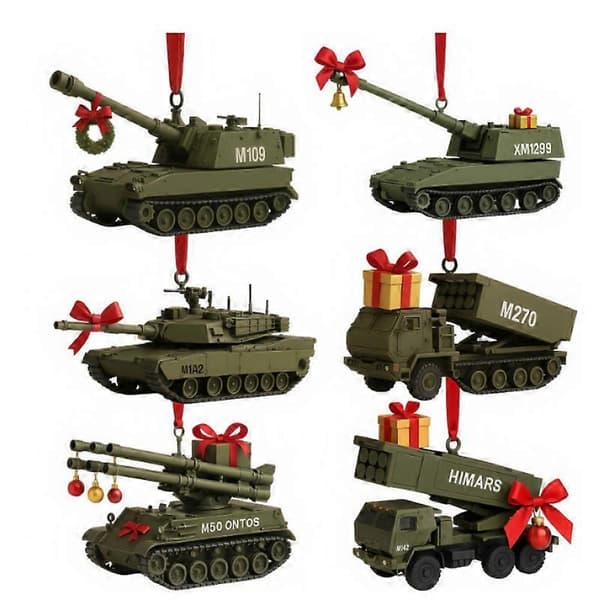 Armed Forces Legends Julekalender Blind Box, juletrepynt akryl anheng ornament