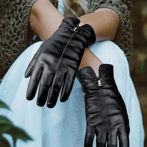 Dame Sheepskin Vinterhandsker – Touchscreen Varme Handsker, Sort M Variety M