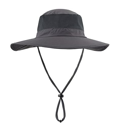Fiskesolhatt med bred brätte och nackskydd i mesh Khaki