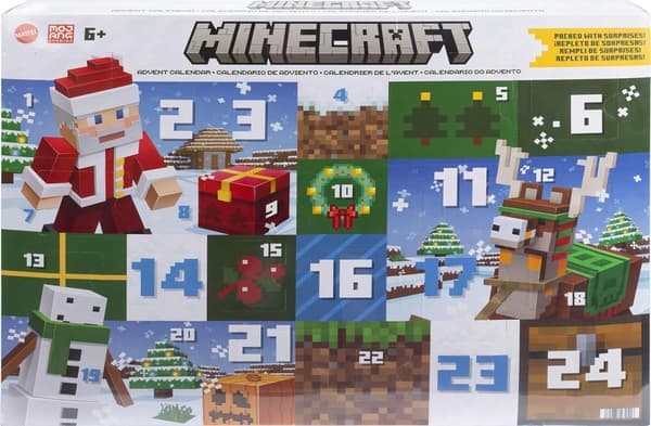 Minecraft Julekalender Figurer 2025 Flerfarget