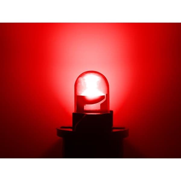 T10 w5w punaiset LED-polttimot 1 COB-sirulla, 12V, 10 kpl. Punainen