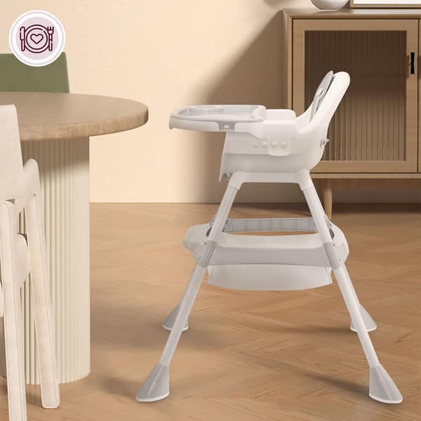 Moby-System Magnolia 2-in-1 syöttötuoli harmaa säädettävä