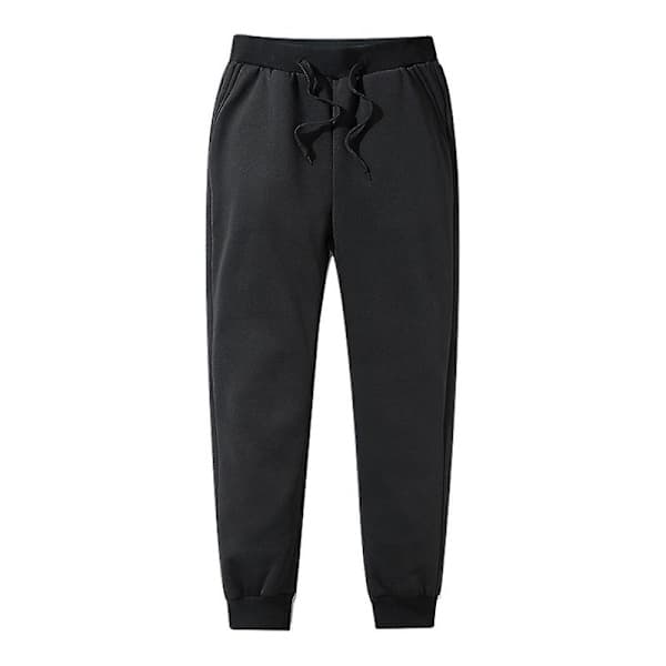 -30°C Herre Termobukser Fleeceforet Tykke Afslappede Sportsbukser Vinter Efterår Sort 3XL Black 3XL