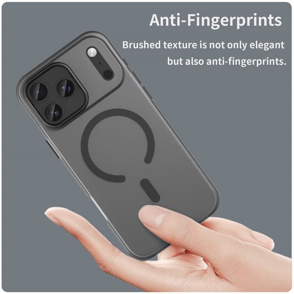 iPhone 17 Pro Max Skal MagSafe Hybrid Sort