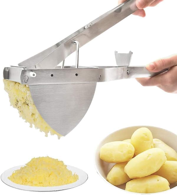 Potatispress, Professionell potatispress i rostfritt stål för frukt- och grönsakspuré
