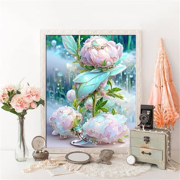 DIY 5D Diamantmaleri Kit Full Diamant - 30x40cm (knopp)