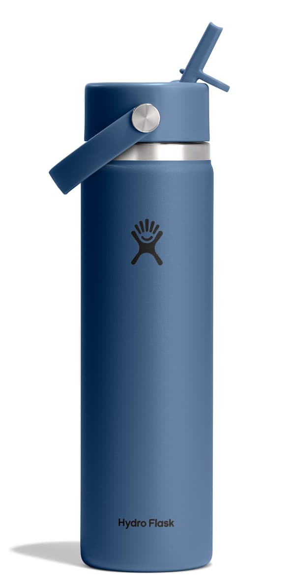 Hydro Flask Isolerad Vattenflaska i Rostfritt Stål med Sugrörslock Off White 32oz