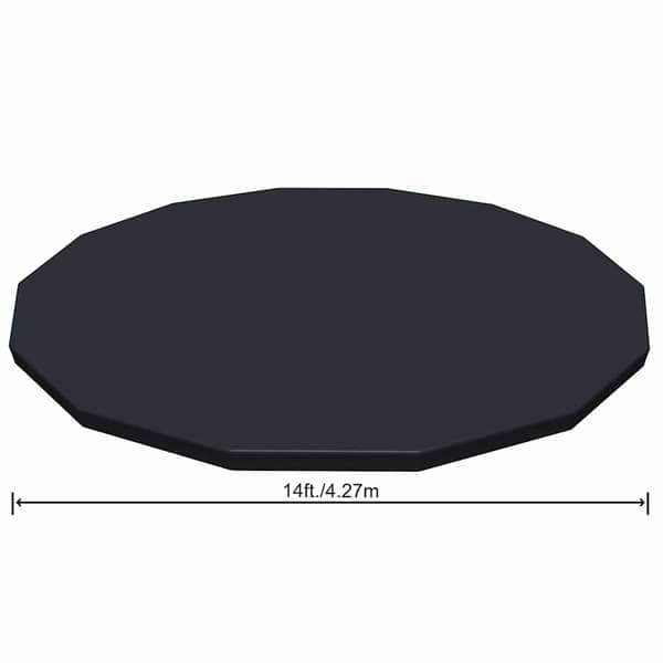 Bestway Poolöverdrag Flowclear 427 cm Antracit
