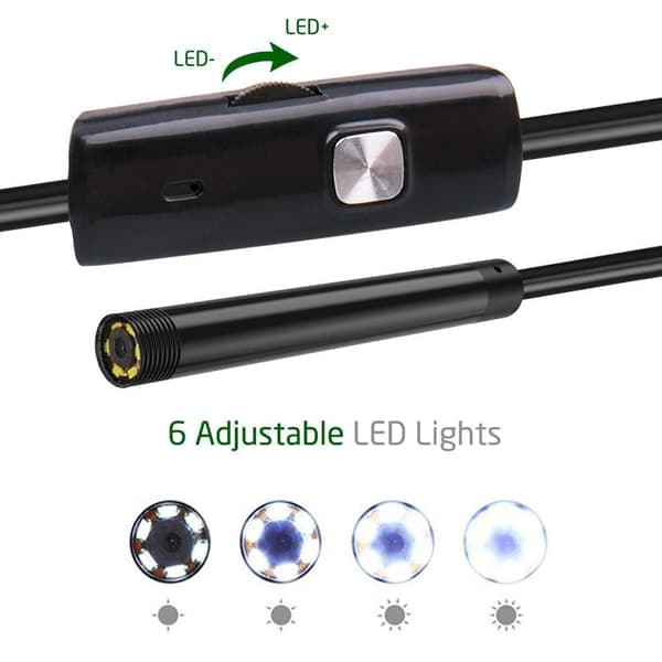Endoskooppikamera USB/USB-C musta
