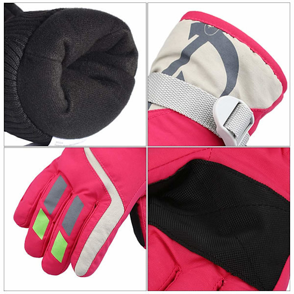 Skihansker for barn (Rose Red)