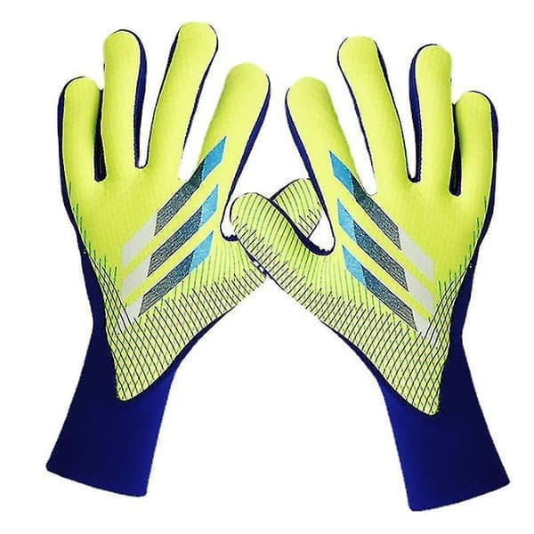 Guard-handsker, Premium fodboldmålmandshandsker, Fingerbeskyttelse til unge (1 par, hvid)—max