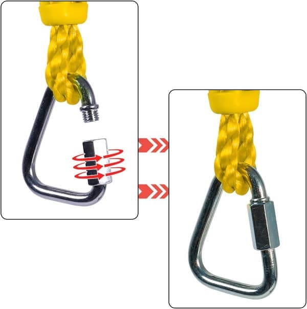 Svänghjul för Slackline (Gul) - Tillbehör för utomhusbruk