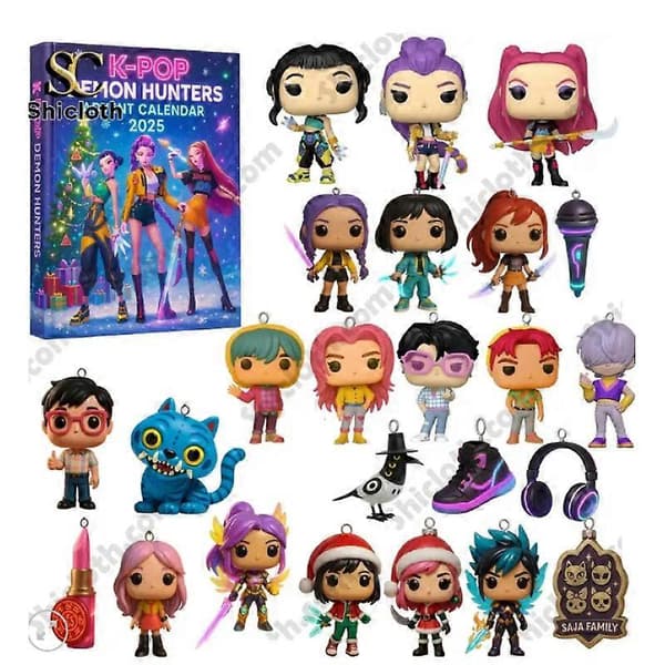 Korean Wave Devil Hunter Advent Festival Blind Box, juletrepynt, akryl-anheng, samleobjekt til høytiden