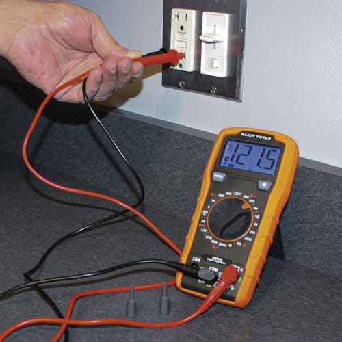 Klein Tools MM325 multimeter, digital manuellt intervall 600V AC/DC spänningstestare, testar batterier, ström, resistans, dioder och kontinuitet Manual-Ranging