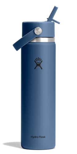 Hydro Flask Isolerad Vattenflaska i Rostfritt Stål med Sugrörslock Off White 32oz